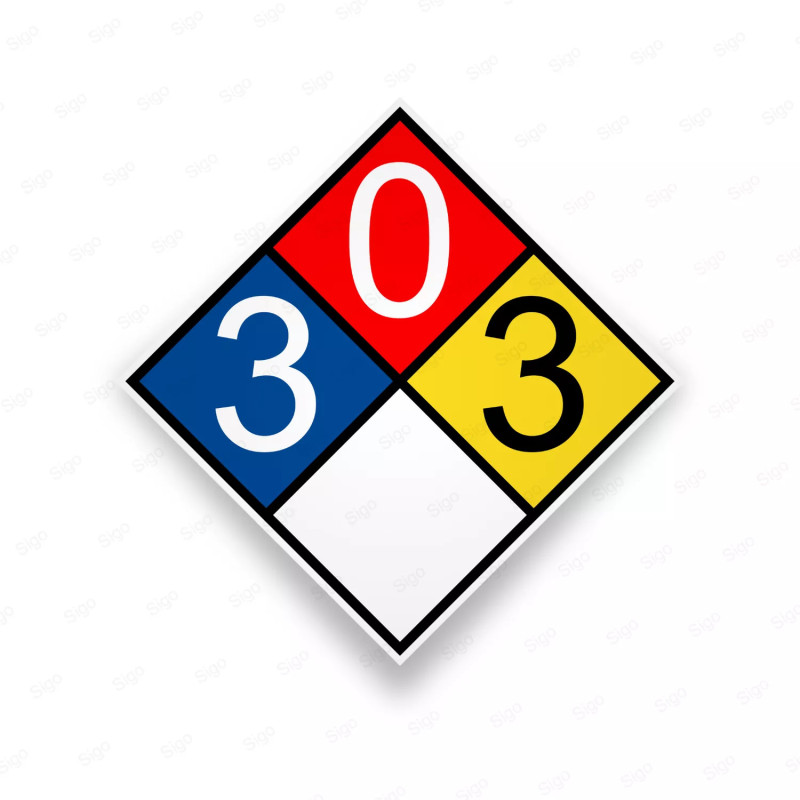 Rombo NFPA - Peróxido de Hidrógeno | 3 - 0 - 3, Rombos NFPA
