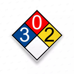 Rombo NFPA - Cloruro de Hidrógeno | 3 - 0 - 2, Rombos NFPA