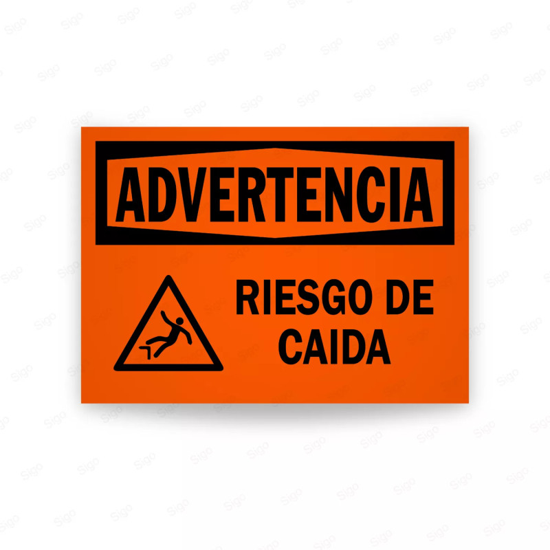 Rótulo de Advertencia - Riesgo de Caida | Cod. ADV-7, Rótulos de Advertencia