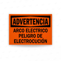 Rótulo de Advertencia - Arco Eléctrico Peligro Electrocución | Cod. ADV-12, Rótulos de Advertencia