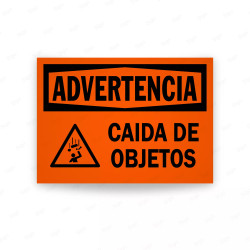 Rótulo de Advertencia - Caida de Objetos | Cod. ADV-16, Rótulos de Advertencia