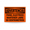 Rótulo de Advertencia - Panel Eléctrico Mantener Libre | Cod. ADV-17, Rótulos de Advertencia