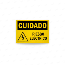Rótulo de Cuidado - Riesgo Eléctrico | Cod. CUI-28, Rótulos de Cuidado