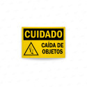 Rótulo de Cuidado - Caída de Objetos | Cod. CUI-34, Rótulos de Cuidado