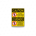 Rótulo de Cuidado - No Entrar Cuando la Luz esta encendida | Cod. CUI-15, Rótulos de Cuidado