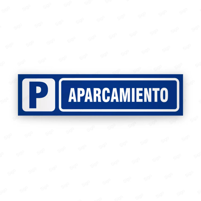 ‣ Rótulo Identificación Ambientes - Aparcam... | SIGO