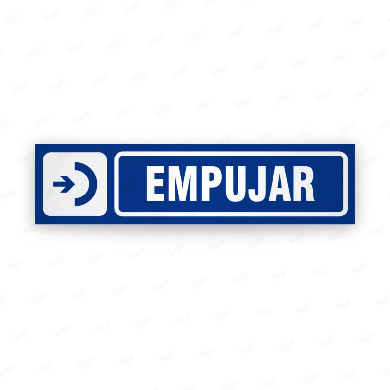 ‣ Rótulo Identificación Ambientes - Empujar... | SIGO