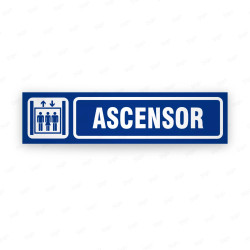 ‣ Rótulo Identificación Ambientes - Ascensor... | SIGO