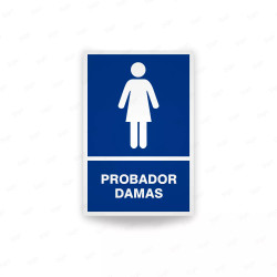 ‣ Rótulo Informativo Probador Damas | SIGO