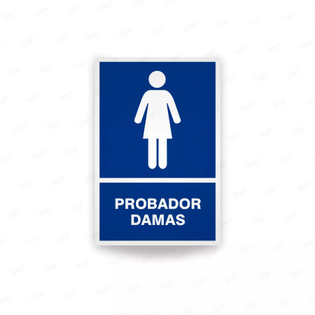 ‣ Rótulo Informativo Probador Damas | SIGO
