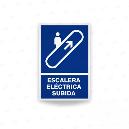 ‣ Rótulo Informativo Escalera Subida Eléctrica... | SIGO