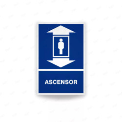 ‣ Rótulo Informativo Ascensor | Calidad Guatemalteca | SIGO