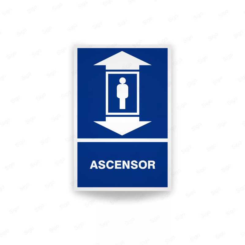 ‣ Rótulo Informativo Ascensor | Calidad Guatemalteca | SIGO