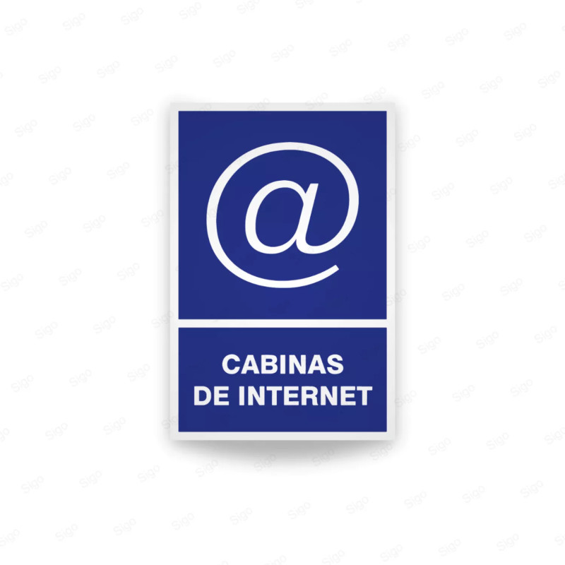 ‣ Rótulo Informativo Cabinas Internet... | SIGO