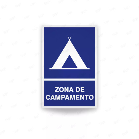 ‣ Rótulo Informativo: Zona Campamento | SIGO