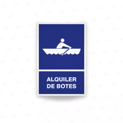 ‣ Rótulo Informativo para Alquiler de Botes | SIGO