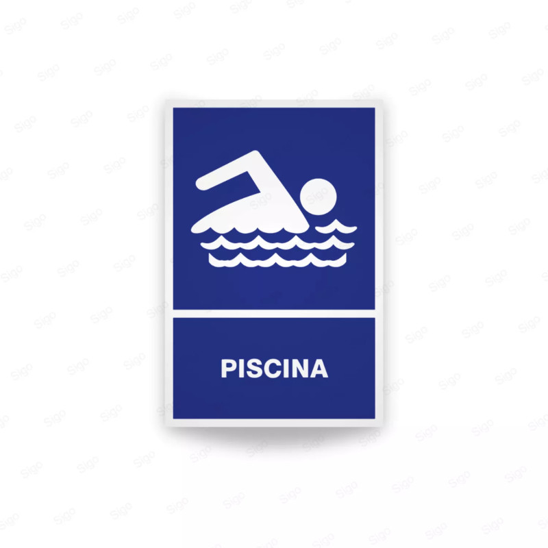 ‣ Rótulo Informativo Piscina | Seguridad Guate | SIGO
