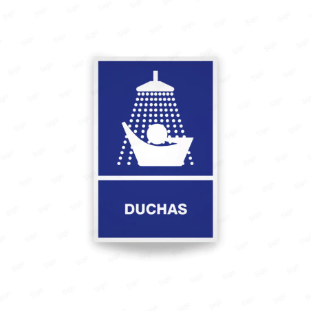 Rótulo Informativo - Duchas | Cod. SI - 55