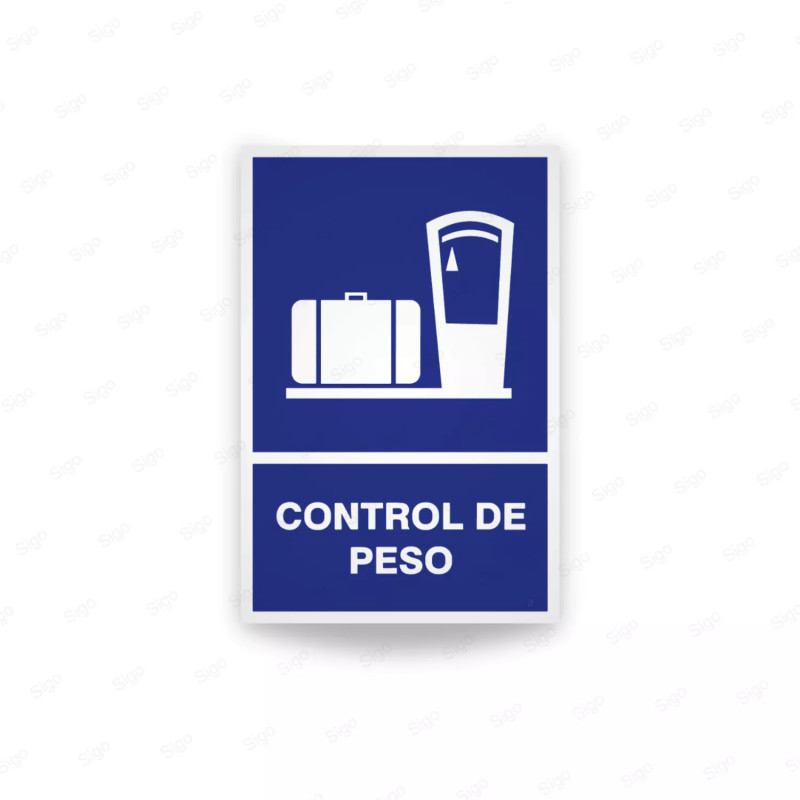 Rótulo Informativo - Control de Peso | Cod. SI - 58