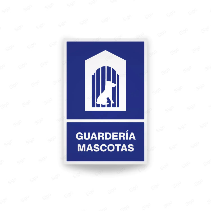 Rótulo Informativos - Guardería Mascotas | Cod. SI - 64