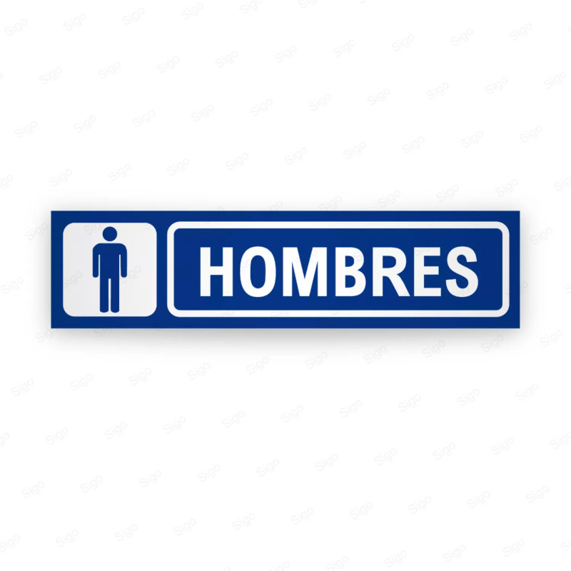‣ Rótulo Identificación Ambientes - Hombres... | SIGO