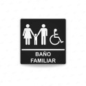 Rótulos Baños - Baño Familiar | Cod. SA -  28, Señalización Baños y Sanitarios