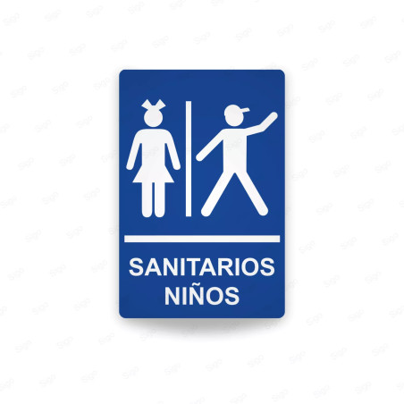 ‣ Rótulos Baños - Sanitarios Niños | SIGO