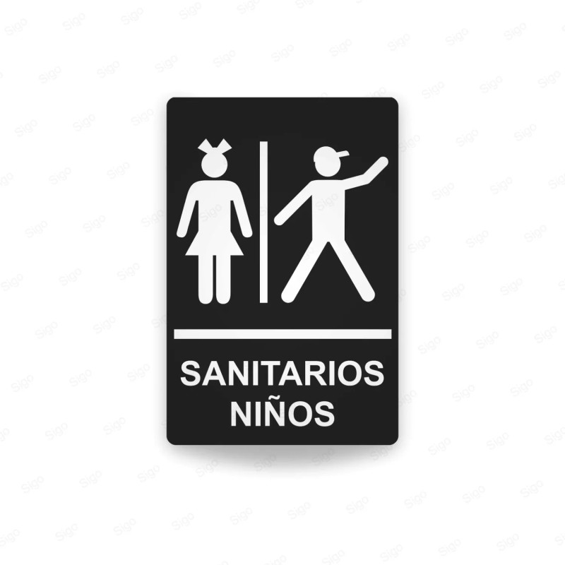 ‣ Rótulos Baños - Sanitarios Niños | SIGO