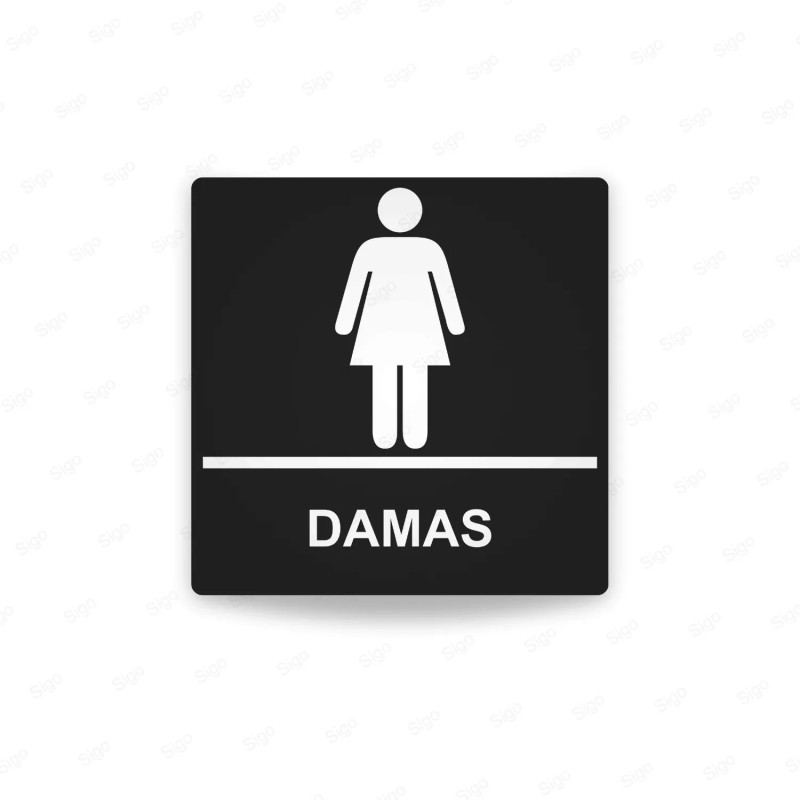 ‣ Rótulos Baños - Damas en Guatemala | SIGO