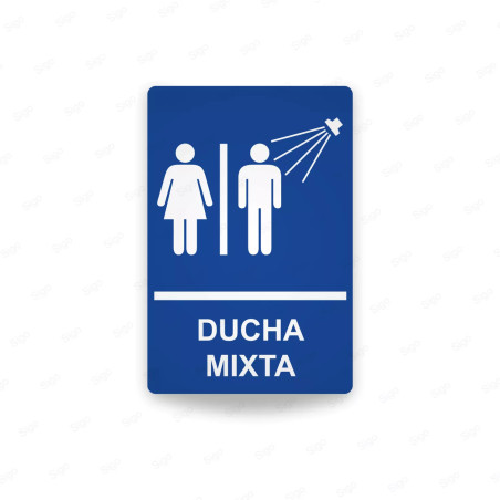 ‣ Rótulos Baños - Ducha Mixta Segura... | SIGO