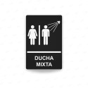 ‣ Rótulos Baños - Ducha Mixta Segura... | SIGO