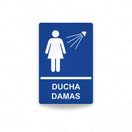 ‣ Rótulos Baños - Ducha Damas | Segurid... | SIGO