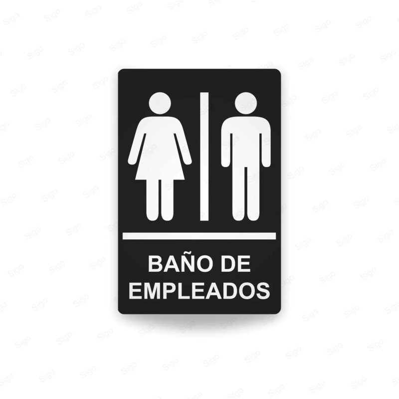‣ Rótulos Baños - Empleados | SIGO
