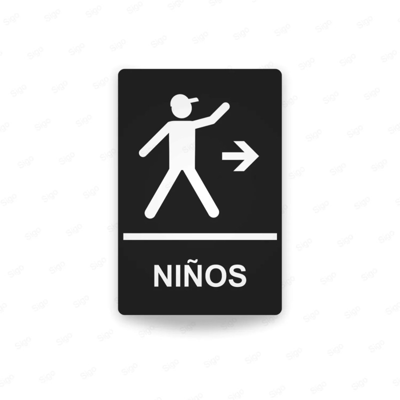 ‣ Rótulos Baños Niños | Calidad Guatemalteca | SIGO