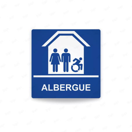 Rótulos Baños - Albergue | Cod. SA -  71, Señalización Baños y Sanitarios