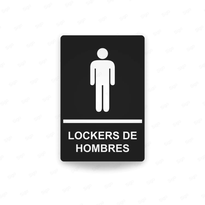 ‣ Rótulos Baños - Lockers Hombres... | SIGO