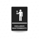 ‣ Rótulos Baños Excl. Mantenimiento | SIGO