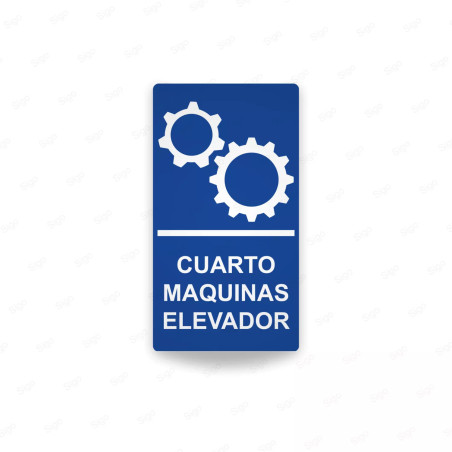 ‣ Rótulos Baños-Cuarto Máquinas Elevador... | SIGO