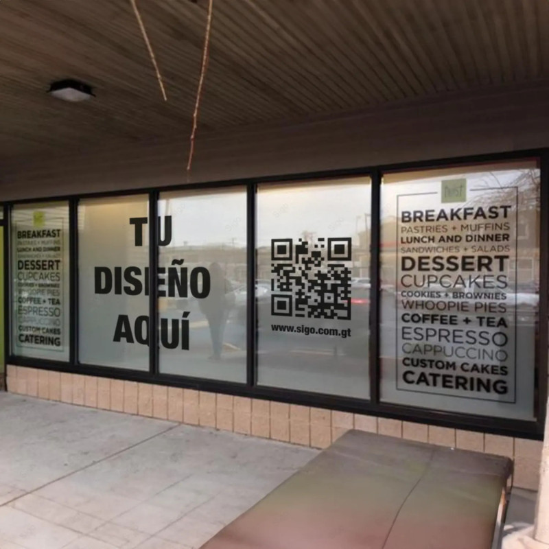 ‣ Vinil Troquelado para Vidrio