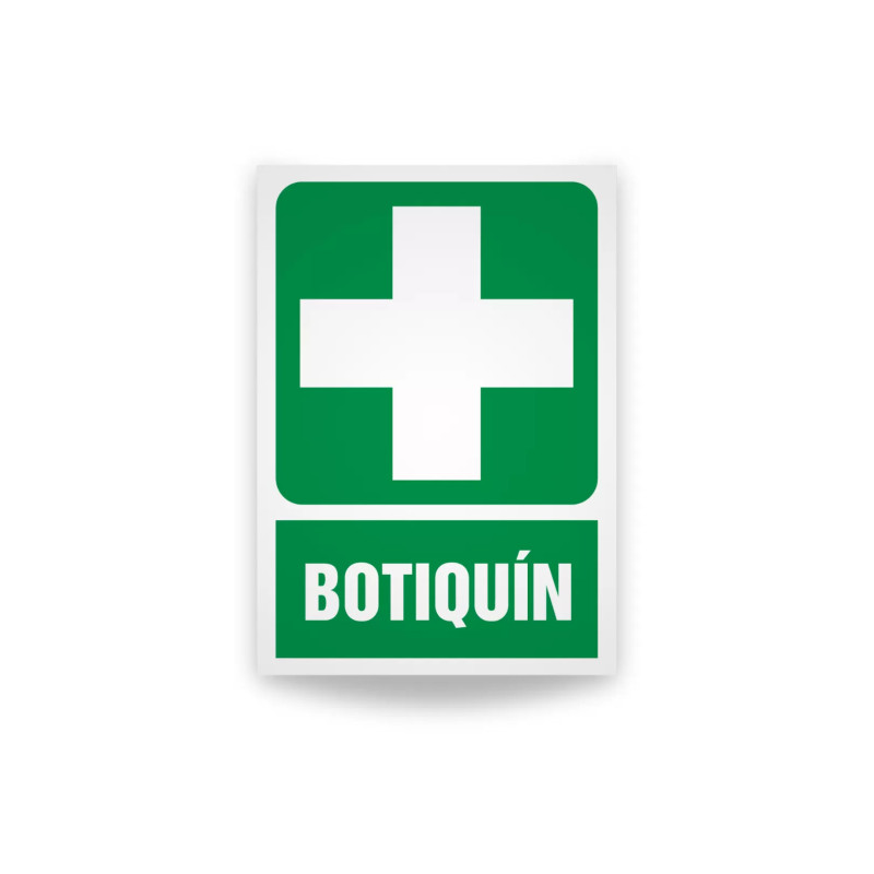 Rotulo de ruta de evacuacion  - Botiquin | Cod. EV-802 Señalización Seguridad Industrial