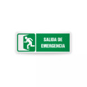Rotulo de ruta de evacuacion  -  Salida de emergencia| Cod. EV-834 Señalización Seguridad Industrial