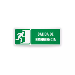 Rotulo de ruta de evacuacion  - Salida de emergencia D| Cod. EV-838 Señalización Seguridad Industrial