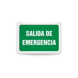 Rotulo de ruta de evacuacion  - Salida de emergencia | Cod. EV-839 Señalización Seguridad Industrial