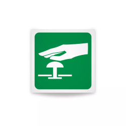 Rotulo de ruta de evacuacion - Parada de emergencia| Cod. EV-844 Señalización Seguridad Industrial