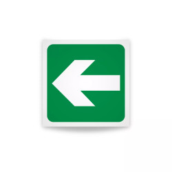 Rotulo de ruta de evacuacion  - Via de evacuacion| Cod. EV-856 Señalización Seguridad Industrial