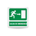Rotulo de ruta de evacuacion - Salida de emergencia derecho| Cod. EV-911 Señalización Seguridad Industrial