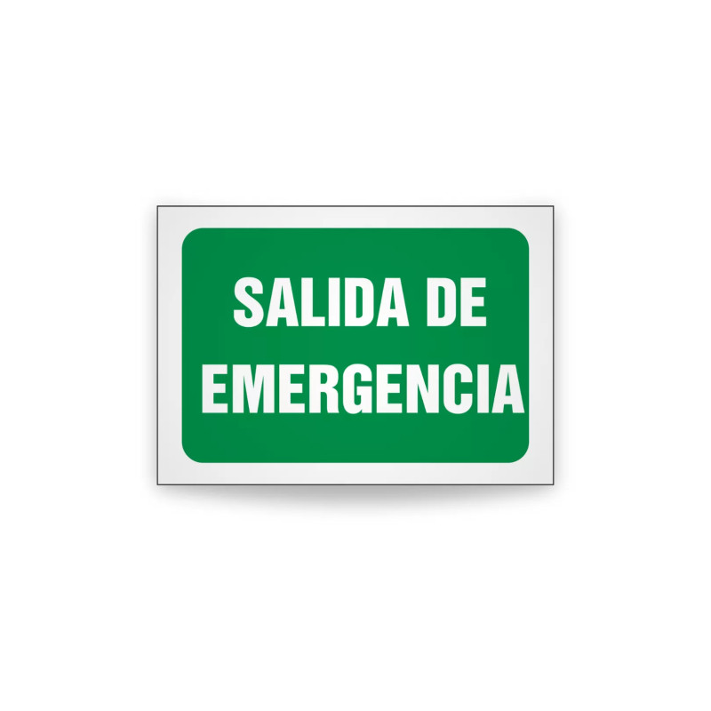 Rotulo de ruta de evacuacion  - Salida de emergencia| Cod. EV-940. Señalización Seguridad Industrial