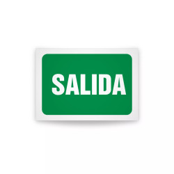 Rotulo de ruta de evacuacion  - Salida| Cod. EV-941. Señalización Seguridad Industrial