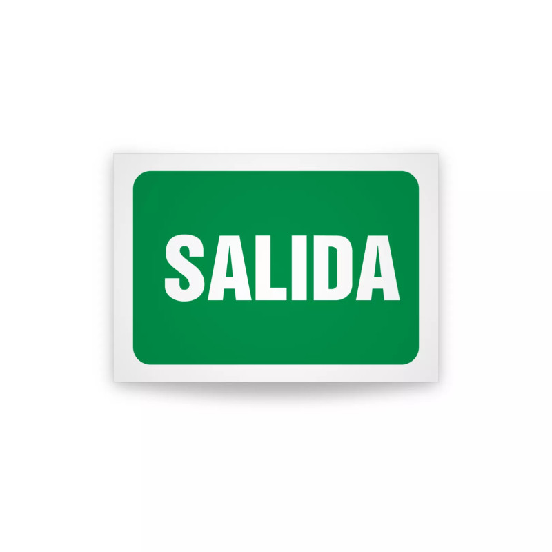 Rotulo de ruta de evacuacion  - Salida| Cod. EV-941. Señalización Seguridad Industrial