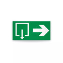 Rotulo de ruta de evacuacion -  | Cod. EV-953. Señalización Seguridad Industrial